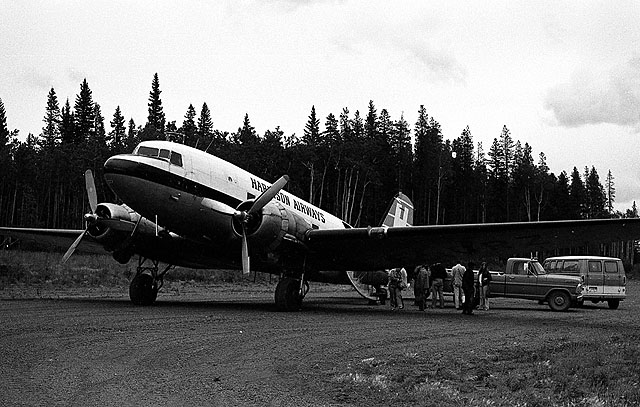 Loading at Prince George BC Airport prior to 1973.