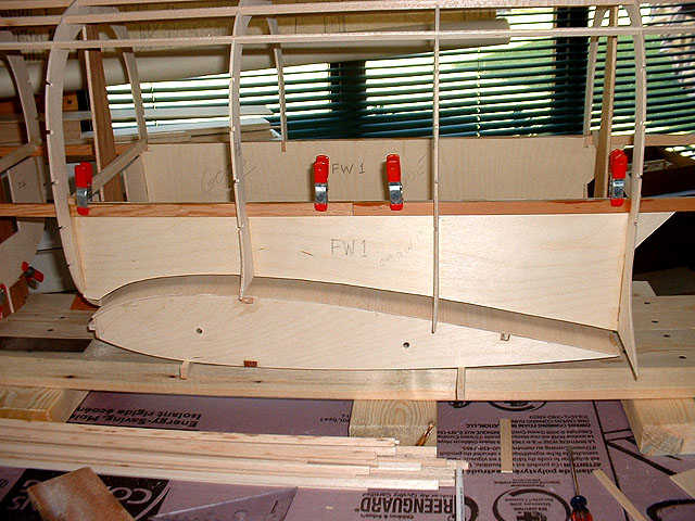 Dummy center wing section portion to check wing fit to saddles.