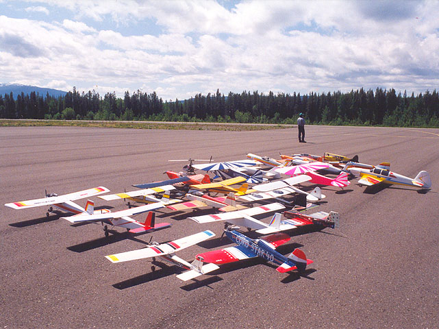 Houston BC Airport in the 1980s.