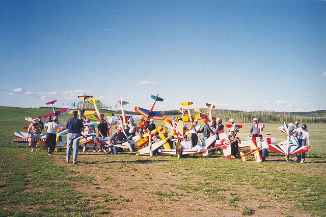 Pattern Flyers at the Pr George Airfield.