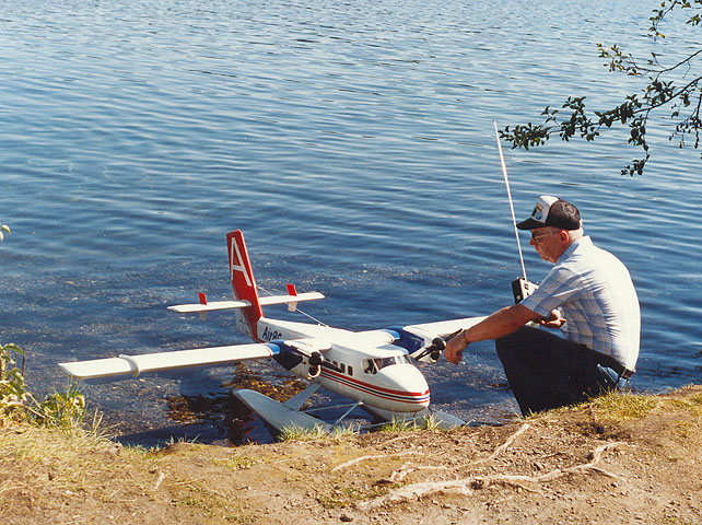 Ted Russell and his Twin Otter.